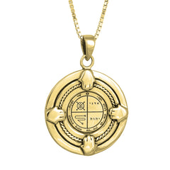Pendant Against Evil Eye Seal Third Pentacle of Jupiter King Solomon Kabbalah Amulet silver 925 Ø 0,90