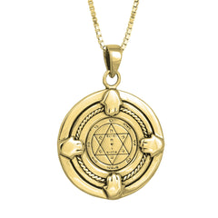 Kabbalah Pendant Health Seal Second Pentacle of Mars King Solomon Amulet Silver 925