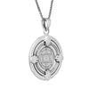 Image of Kabbalah Pendant Health Seal Second Pentacle of Mars King Solomon Wisdom Amulet Silver 925