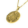 Image of Kabbalah Pendant Victorious Seal Pentacle King Solomon Amulet w/Hamsa Silver 925