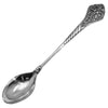 Image of Handmade Sterling Silver Small Coffee Spoon Filigree Vintage Styled 5.3"/13 cm