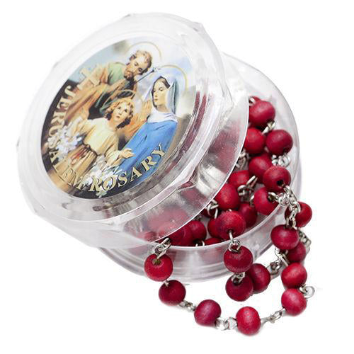 Rose scented Rosary with Rose Aroma and Jerusalem Cross Holy Land Gift 20"