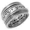 Image of Blessing Rotating Ring w/ Jewish Prayer Judaica Handmade Talisman Silver 925