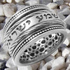 Image of Blessing Rotating Ring w/ Jewish Prayer Judaica Handmade Talisman Silver 925