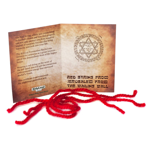 Kabbalah Bracelet Authentic Red String Consecrated at Rachel’s Tomb 3 pcs