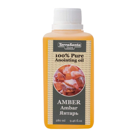 Amber Anointing Oil Natural Fragrance from Holy Land by Terra Santa (280 ml)
