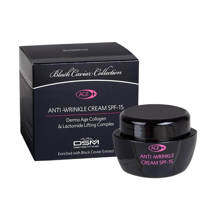 Anti-Wrinkle Cream Derma-Age Plus SPF-15 Black Caviar DSM Mon Platin 1,7 fl.oz (50 ml)