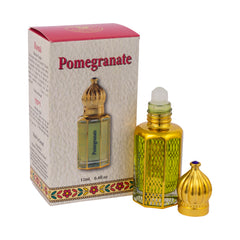Consecrated Aromatic Anointing Oil by Ein Gedi Pomegranate Holy Prayer Bible from Holy Land Jerusalem Spiritual Octagonal Glass Bottle Roll-on Applicator for Prayers