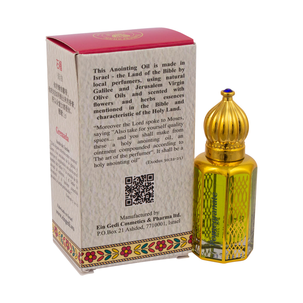 Consecrated Aromatic Anointing Oil by Ein Gedi Pomegranate Holy Prayer Bible-1