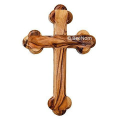 Hand Made Olive Wood Cross from Jerusalem the Holy Land 5.6