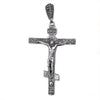 Image of Crucifixes & Crosses - Silver 925 Orthodox Crucifix Cross Pendant Necklace From Bethlehem 2.8" X 1.9"