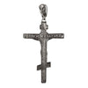 Image of Crucifixes & Crosses - Silver 925 Orthodox Crucifix Cross Pendant Necklace From Bethlehem 2.8" X 1.9"
