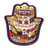 Image of Decorative Hamsa Serving Plate Jerusalem Hand Made Armenian Ceramic