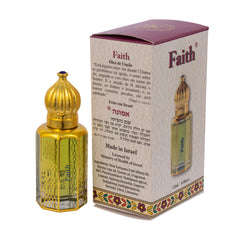 Consecrated Faith Anointing Oil by Ein Gedi Holy Aromatic Prayer Bible from Holy Land Jerusalem Spiritual Roll-on Applicator Octagonal Glass bottle for Prayers