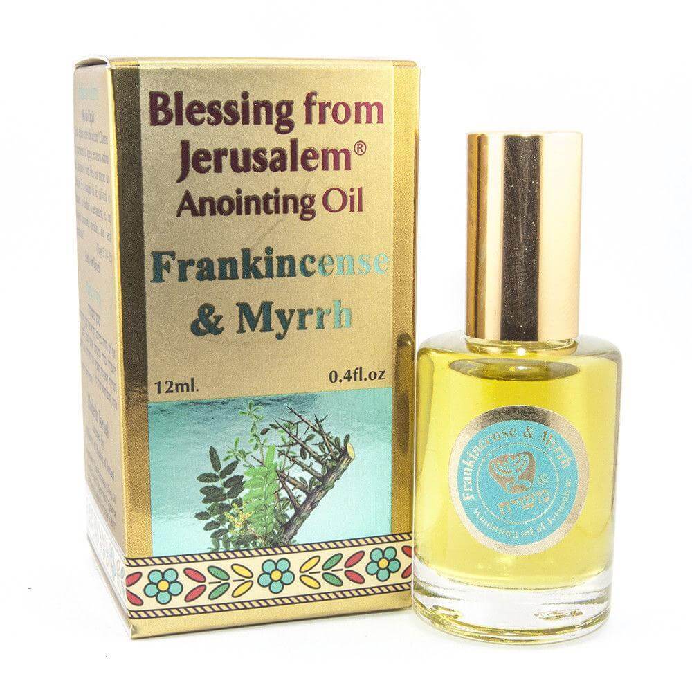 Anointing Oil by Ein Gedi Frankincense & Myrrh Blessed in Jerusalem from Holy Land 0,4 fl.oz/12ml