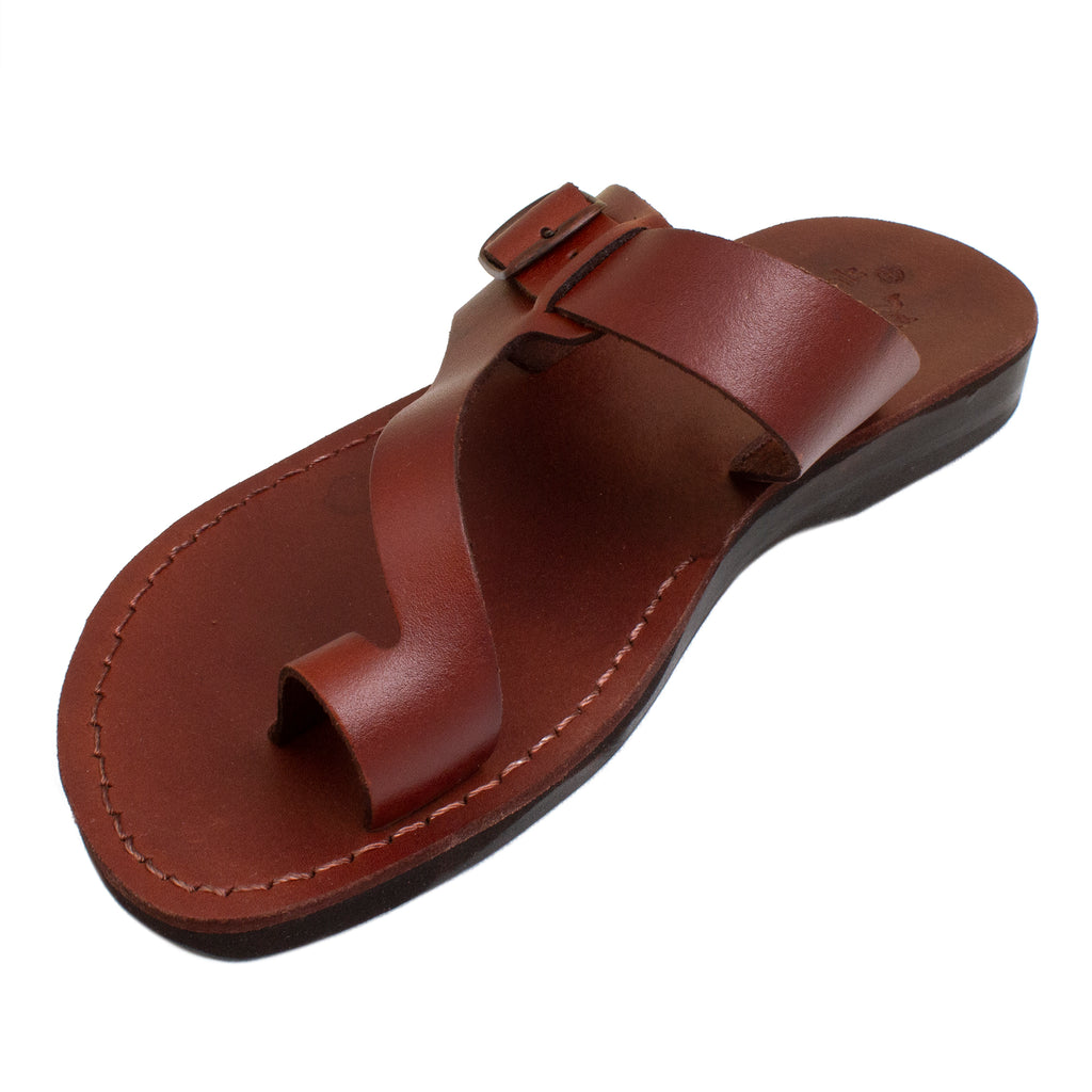 Zev Men's Handcrafted Brown Leather Sandals Zev Men's Handcrafted Brown Leather Sandals