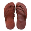 Image of Summer Women's Sandals Natural Genuine Camel Leather 4 Straps from Jerusalem