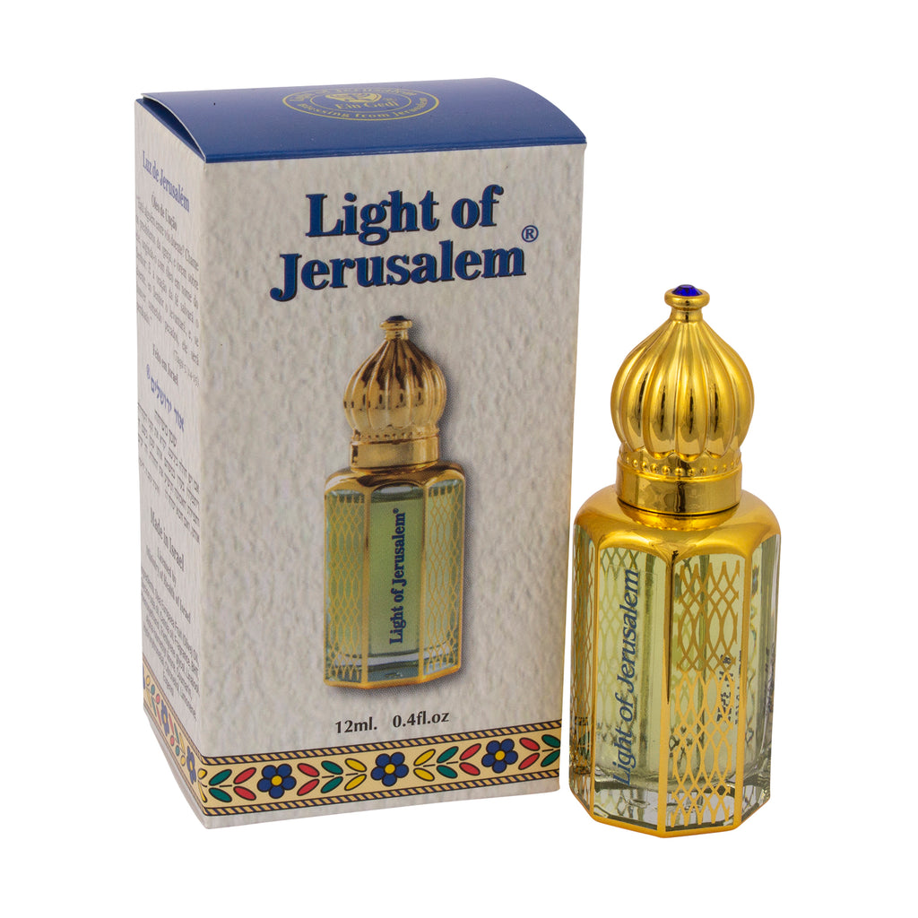 Light of Jerusalem Consecrated Anointing Oil by Ein Gedi Holy Aromatic Prayer Bible from Holy Land
