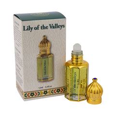 Lily of the Valleys Anointing Oil by Ein Gedi Aromatic Prayer Consecrated Bible from Holy Land Jerusalem Roll-on Applicator Octagonal Glass bottle for Prayers