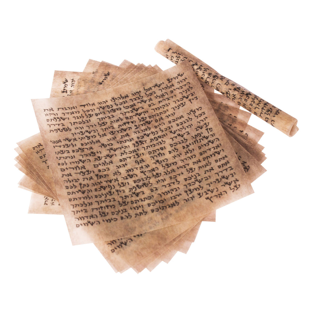 Lot of 100pcs 4" Scrolls KlafMezuzah Case Sacred Jewish Parchment Paper Printed