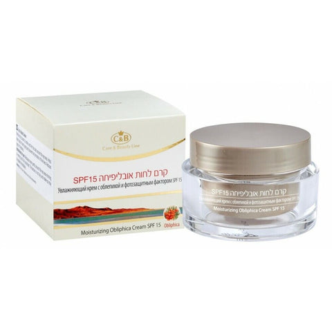 Obliphica moisturizing cream for facial with SPF 15 Dead Sea C&B 50 ml