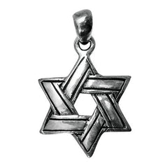 Pendant - Silver 925 Jewish Magen David Pendant Necklace Star Of David Hand Made 0.7x0.9"