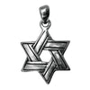 Image of Pendant - Silver 925 Jewish Magen David Pendant Necklace Star Of David Hand Made 0.7x0.9"
