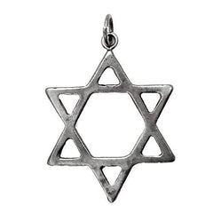 Pendant - Silver 925 Jewish Magen David Pendant Necklace Star Of David Hand Made 0.9"