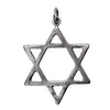 Image of Pendant - Silver 925 Jewish Magen David Pendant Necklace Star Of David Hand Made 0.9"