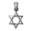 Image of Pendant - Silver 925 Jewish Magen David Pendant Necklace Star Of David HandMade 0.4 X 0.7"