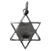 Image of Pendant - Silver 925 Jewish Magen David Pendant Necklace Star Of David Shedai 0.6 X 0.8"