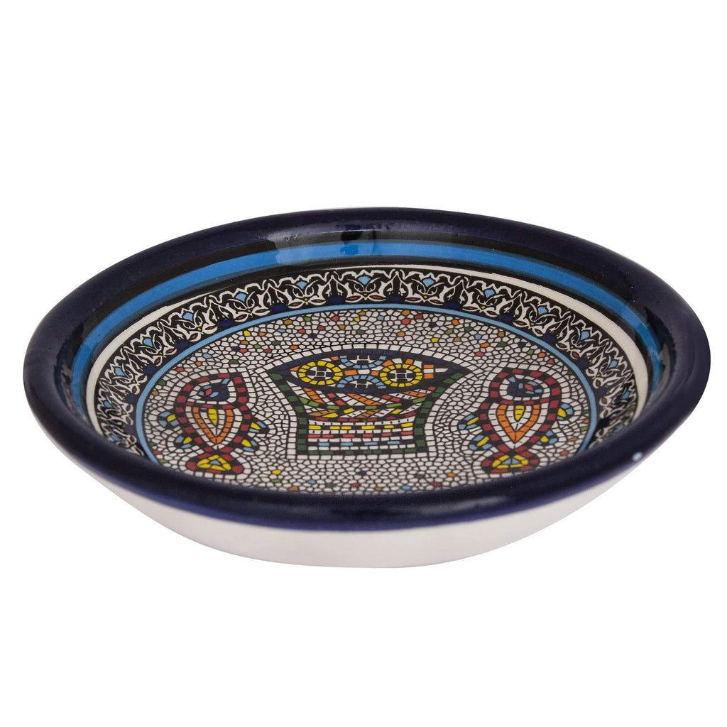 Armenian Ceramic Decorative Bowl Tabgha from Jerusalem (3.54 inch)