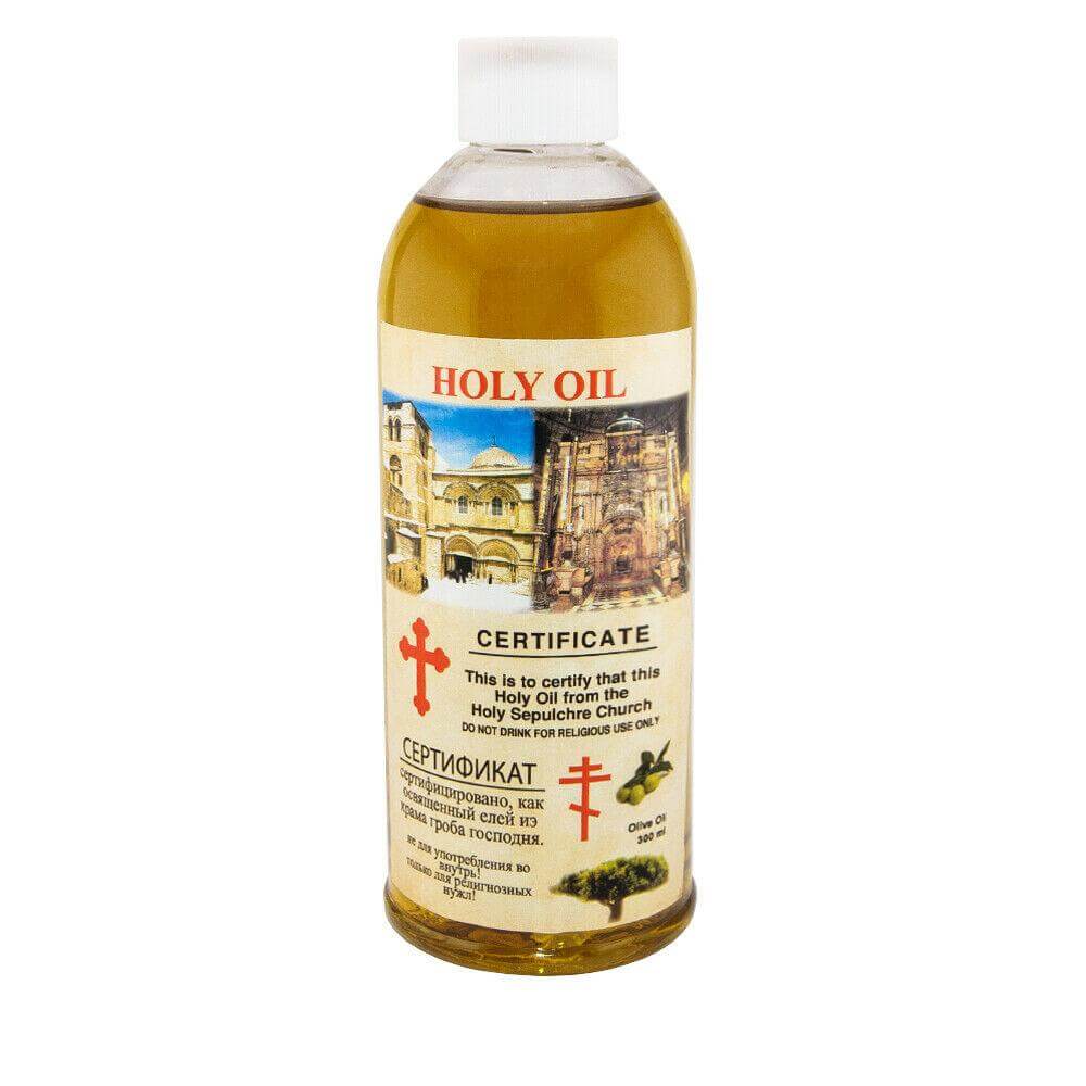 Blessed Olive Oil Holy Virgin from Holy Sepulchre Church Jerusalem 300ml