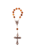 Image of Hand Made Rosary Beads Olive Wood w/ Сrucifixion Bethlehem Holy Land