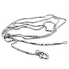 Image of Jewelry Silver 925 Italian 1mm Snake Chain Women & Teen Girls 19.7" (50cm)