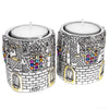 Image of Shabbat Candle Holder Candlesticks Silver Plated