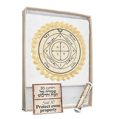 Seal of Protect Owns Property King Solomon's 30th Seal Jerusalem Stone Home Decor 3,8