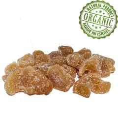 Organic Premium Dried Ginger w/ Sugar Pure Kosher Natural Israeli Dry Fruit