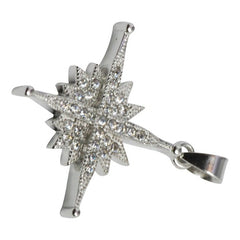 Pendant Christmas Star of Bethlehem 925 Sterling Silver Jewelry (19