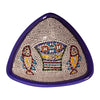 Image of Rounded Triangle Decorative Bowl Tabgha Armenian Ceramic Colorful-1