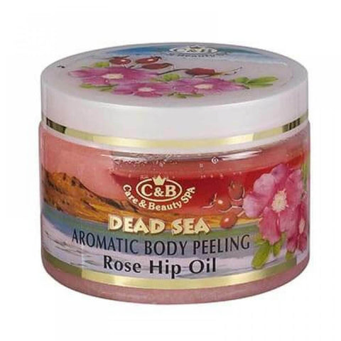 Aromatic Body Peeling Rose Hip Oil Moisturizing by Dead Sea Minerals C&B 350ml