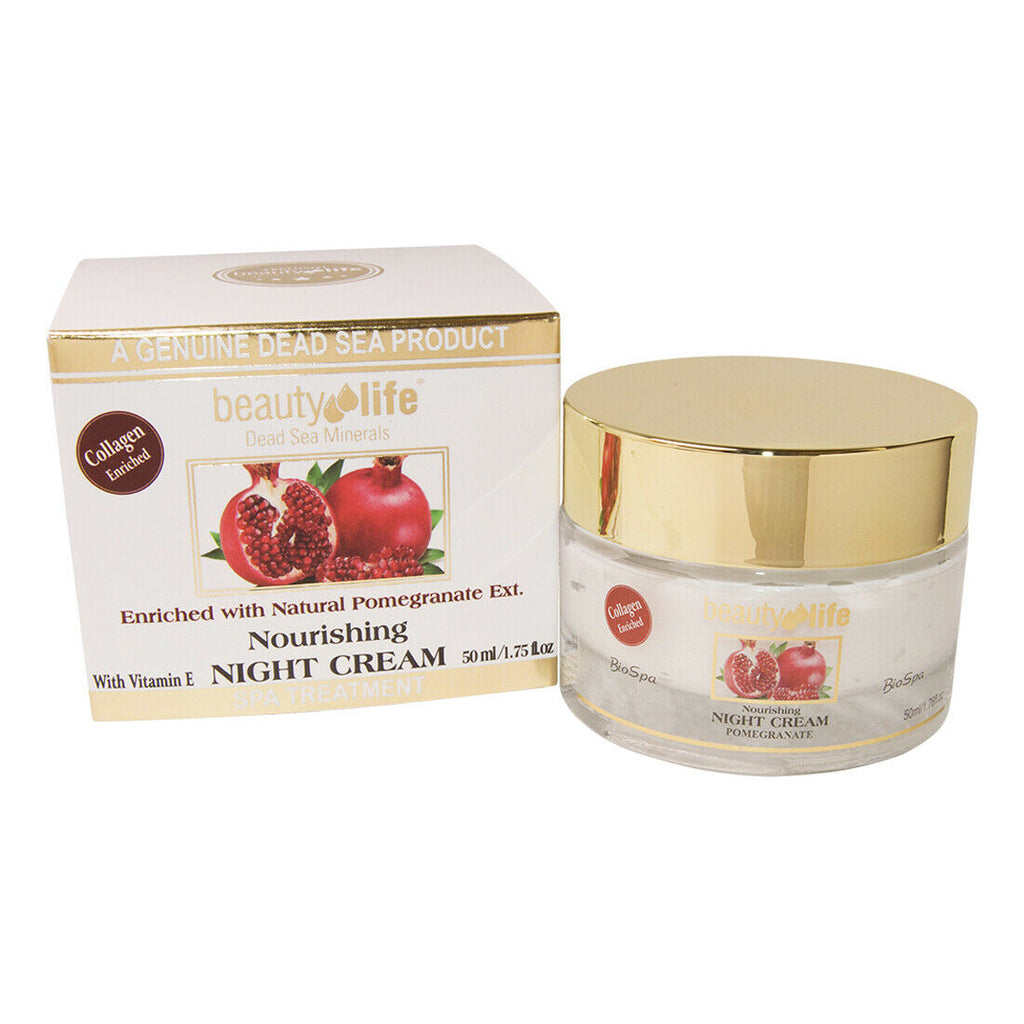 Nourishing Night Cream with Pomegranate & Vitamin E by Beauty Life 1,5 fl.oz (50ml)