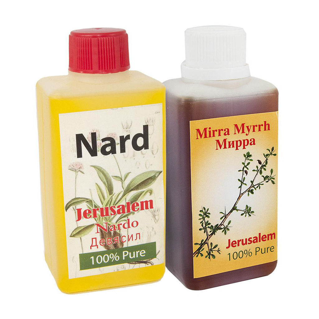 Pure Nard and Myrrh Anointing Oil Authentic Fragrances Holy Land 2 x 300ml