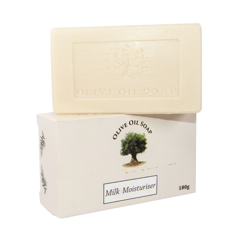 100% Natural Milk Moisturiser Olive Oil Soap All Types of Skin Holy Land 160 gr