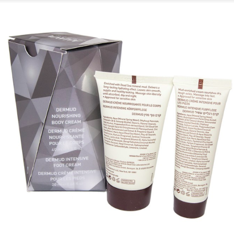 AHAVA Dead Sea Minerals Mud Body And Foot Cream Set For Dry And Sensitive Skin-2