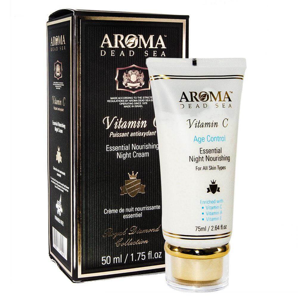 Essential Nourishing Vitamin C Night Cream Aroma Dead Sea 1.75 fl.oz / 50 ml